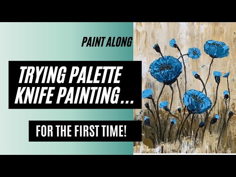How to paint with a palette knife | Easy Palette Knife painting in Acrylic
