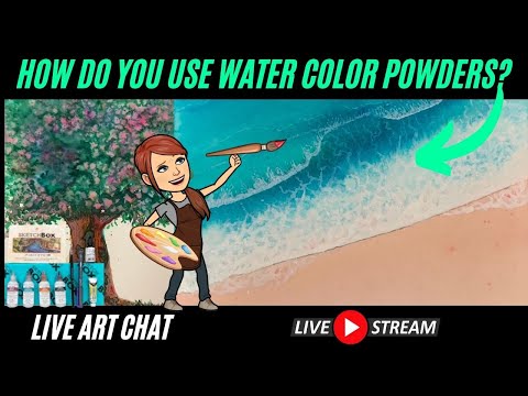 How To Use Watercolor Powders | Live Art Chat
