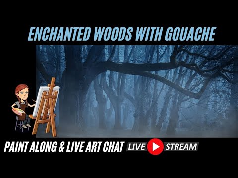 Enchanted Woods Painting With Miya Gouache - Live Art Chat